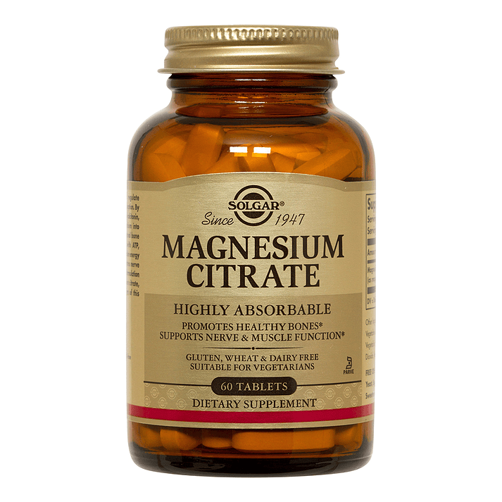 🧲 Magnesium Citrate 60 Tabs | Solgar 1