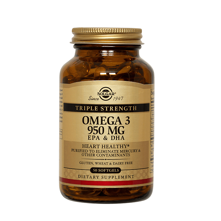 Triple Strength Omega 3 950 mg – 50 caps Solgar 1