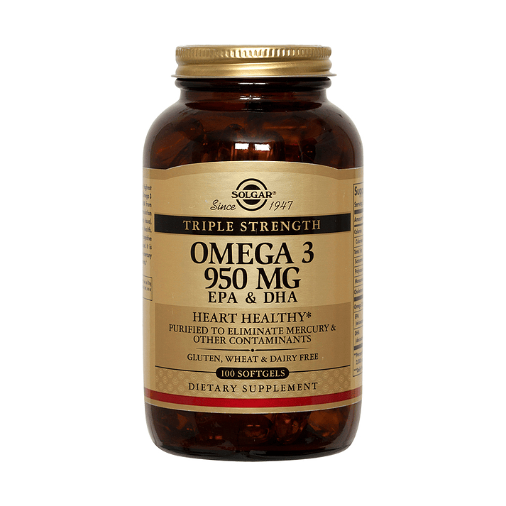 Triple Strength Omega 3 950 mg – 100 caps Solgar 1