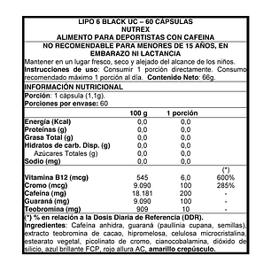 Lipo 6 Black UC (60 caps)