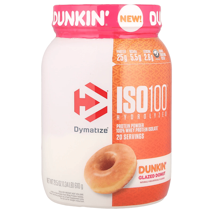 🍩 ISO 100 Dunkin® Edición Limitada 1.4 lb | Dymatize 1