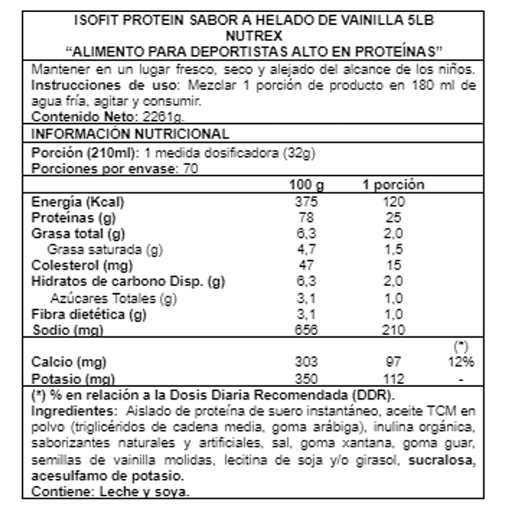 🥤 Isofit, Proteína Whey Isolate | Nutrex 2