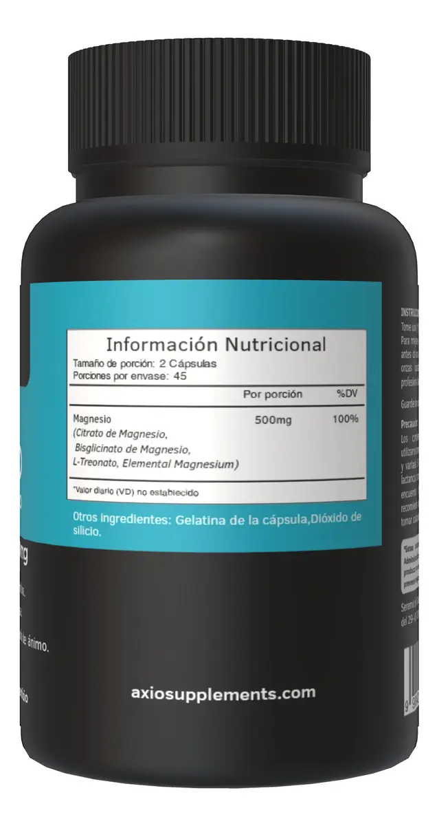 Triple Magnesio Premium 500mg – Energía y Relajación de Nutrimax - suplementos original en Chile - detalle del producto