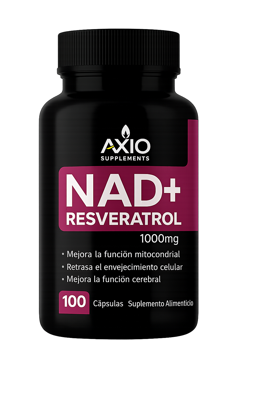 NAD+ Nicotinamide Resveratrol 1000mg · 100 cápsulas de Nutrimax - suplementos original en Chile - imagen principal