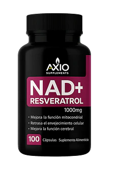 NAD+ Nicotinamide Resveratrol 1000mg · 100 cápsulas de Nutrimax - suplementos original en Chile - presentación de 1 frasco