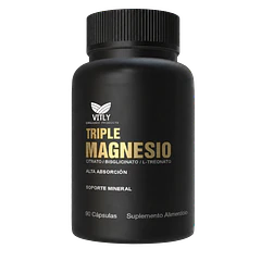 Triple Magnesio Premium 500mg – Energía y Relajación de Nutrimax - suplementos original en Chile - presentación de 1 frasco