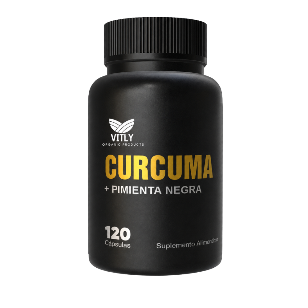 Cúrcuma + Pimienta Negra – Antioxidante Potente | 120 Cápsulas Sin Sabor de Nutrimax - suplementos original en Chile - imagen principal