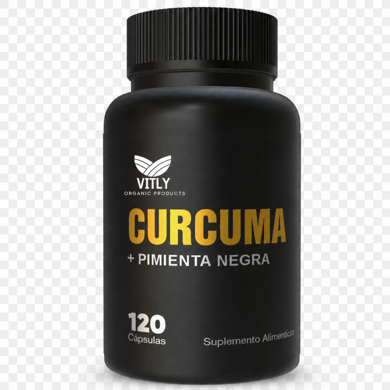 Cúrcuma + Pimienta Negra – Antiinflamatorio Natural | 120 Cápsulas Sin Sabor de Nutrimax - Salud y belleza original en Chile - imagen principal