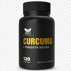 Cúrcuma + Pimienta Negra – Antiinflamatorio Natural | 120 Cápsulas Sin Sabor de Nutrimax - Salud y belleza original en Chile - presentación de 1 frasco