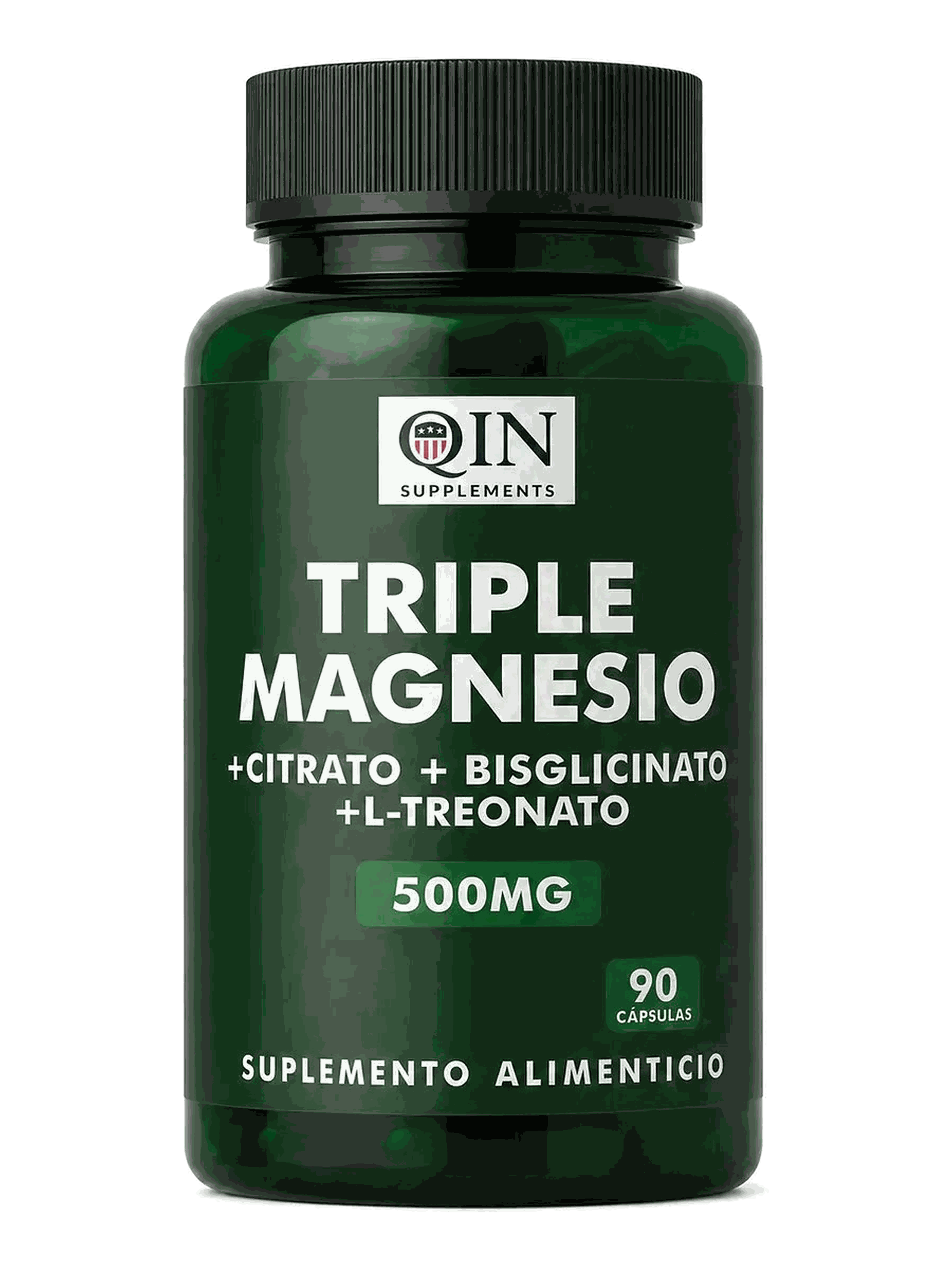 Ultra Magnesio Triple Premium 500mg Qin Supplements — 90 cápsulas