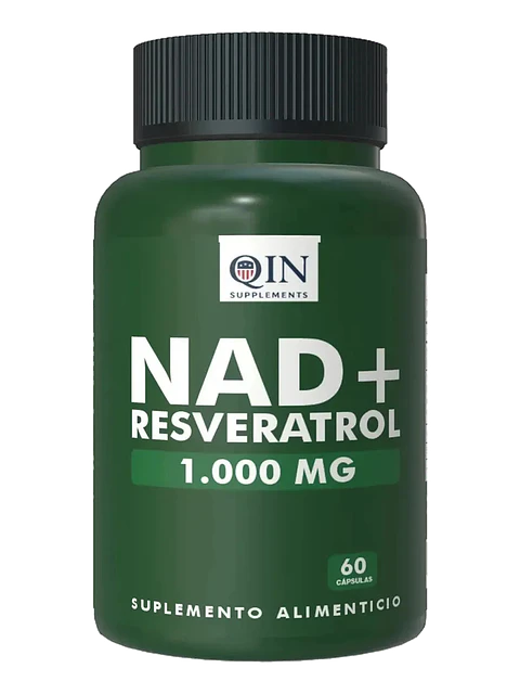 Nad+ 1000mg Nicotinamide Antienvejecimiento Blanco — 60 cápsulas