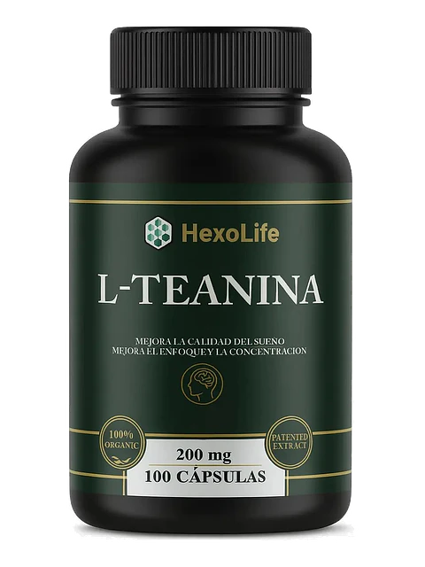 L Theanine De L-teanina Suplemento Calma Y Relaja — 100 cápsulas