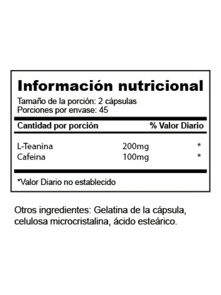 L-teanina + Cafeína Premium Pack x2 — 180 cápsulas 2