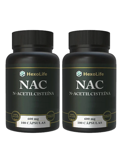 Nac N-acetilcisteína 600mg - Pack X2 — 200 cápsulas