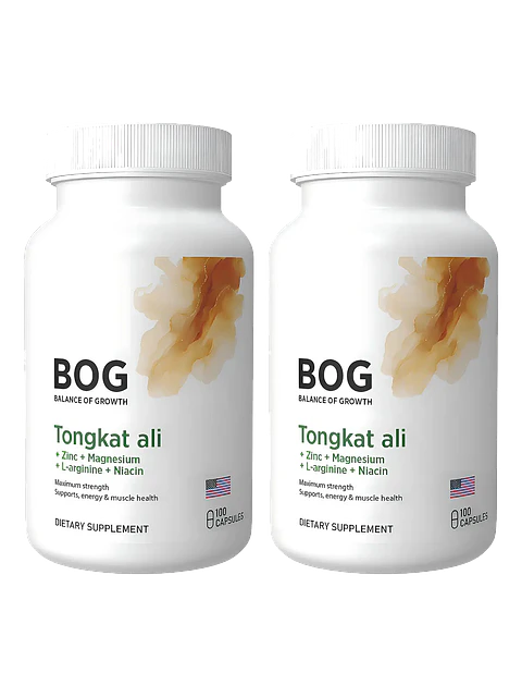 X2 Tongkat Ali + Zinc + Magnesio + L-arginina + Niacina — 200 cápsulas