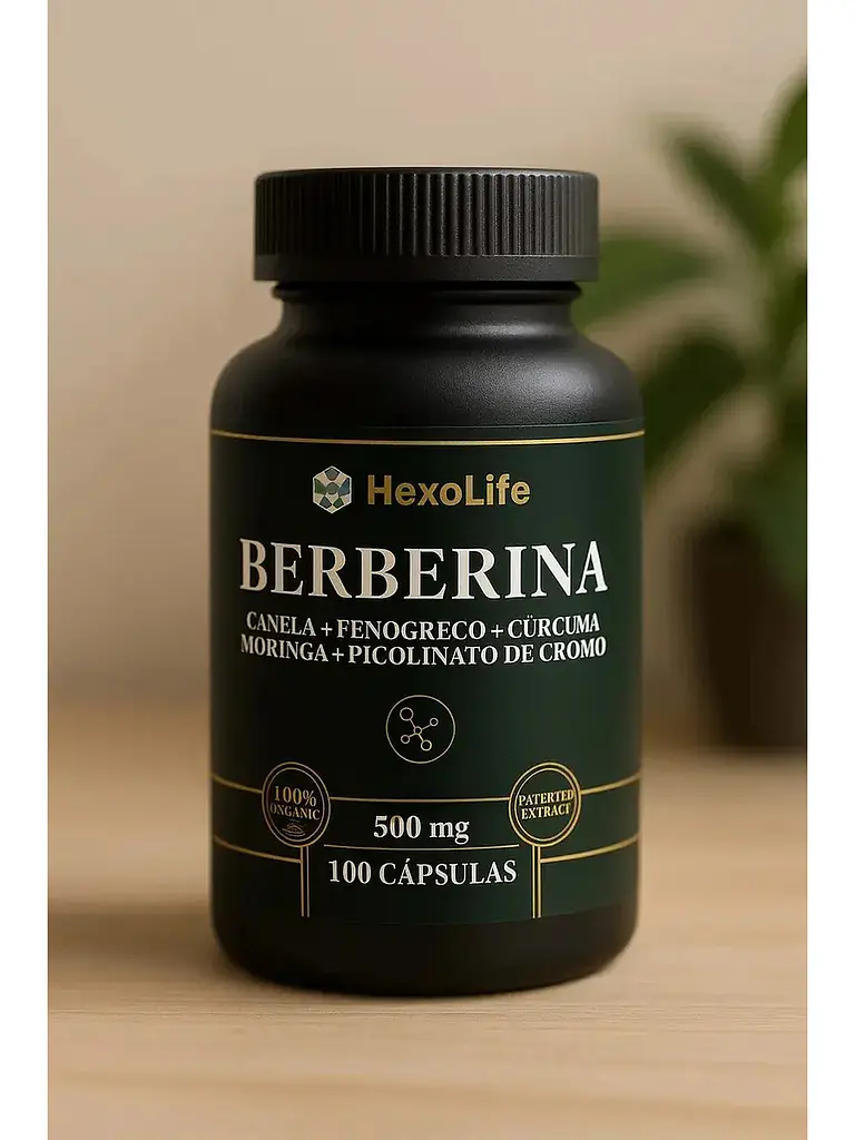 Berberina 500mg 2 Frascos — 100 cápsulas 2