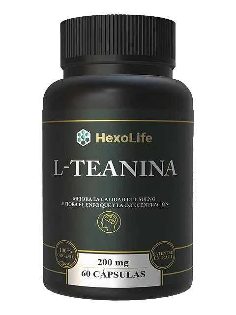L Theanine De L-teanina Suplemento Calma Y Relaja — 60 cápsulas