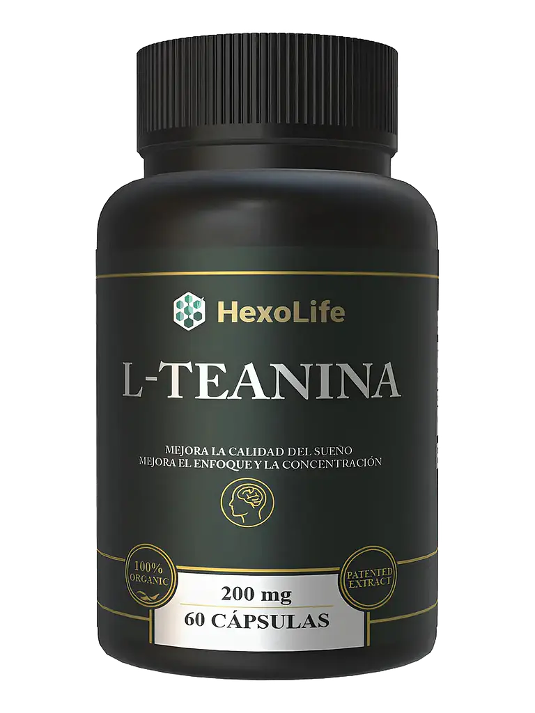 L Theanine De L-teanina Suplemento Calma Y Relaja — 60 cápsulas 1
