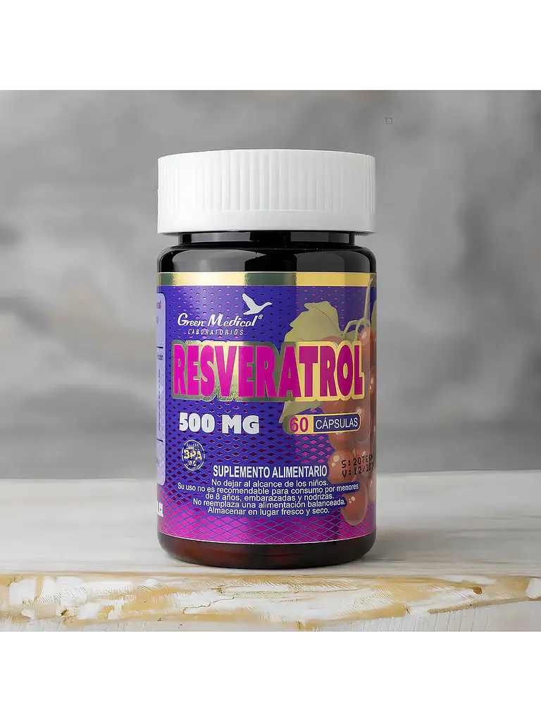 Resveratrol Antioxidante 500mg Green Medical — 60 cápsulas 2