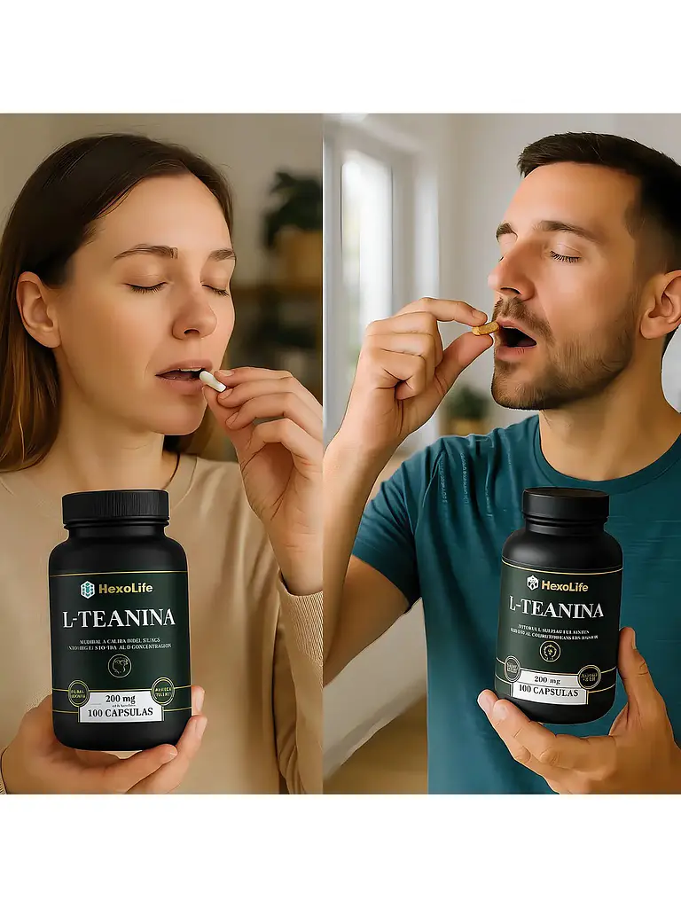 L Theanine De L-teanina Suplemento Calma Y Relaja — 100 cápsulas 3