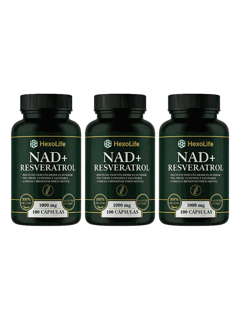 X3 Nad+ Resveratrol 1000mg Nutritional — 300 cápsulas 1