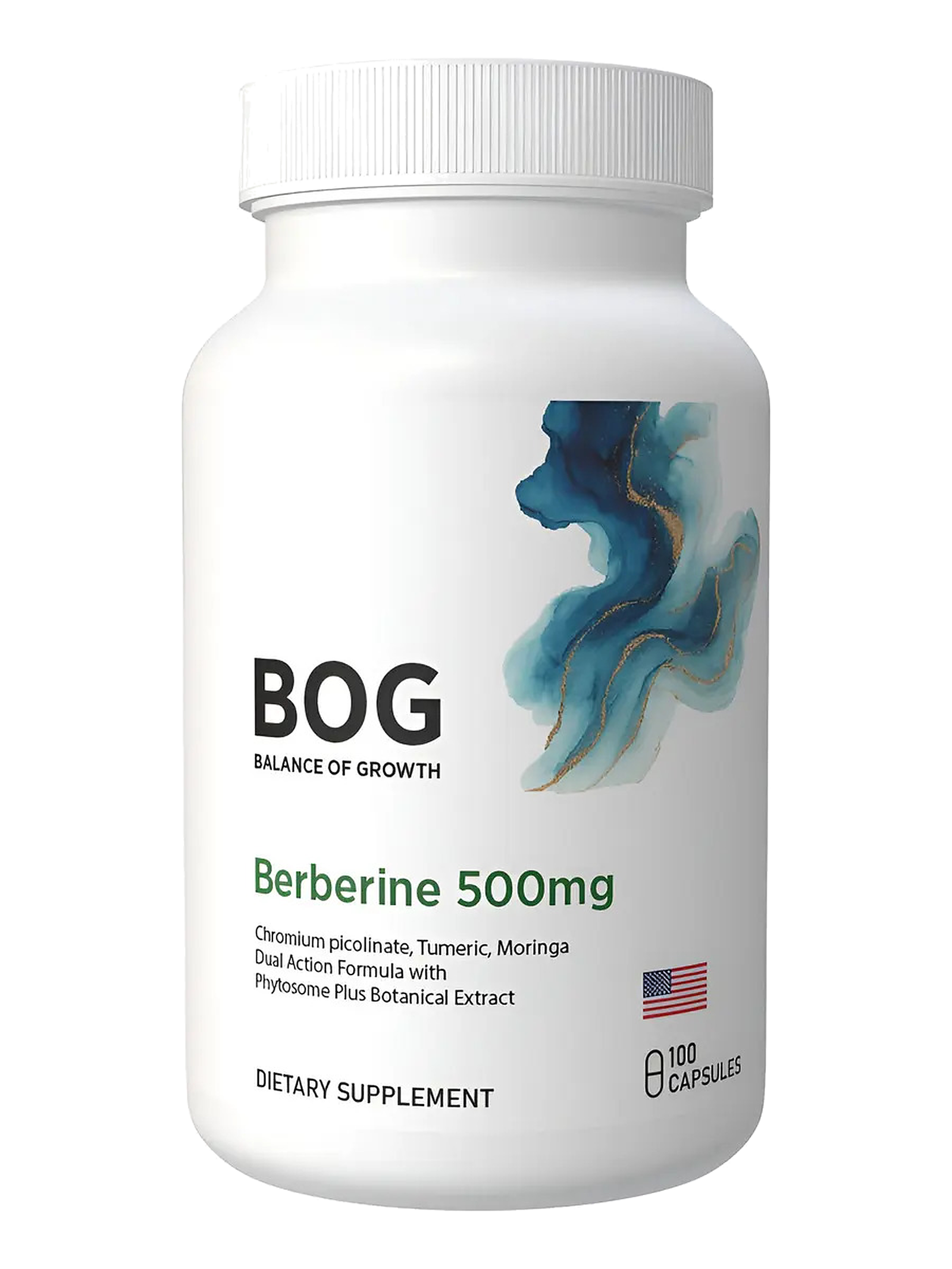 Berberina 500mg Berberine — 100 cápsulas