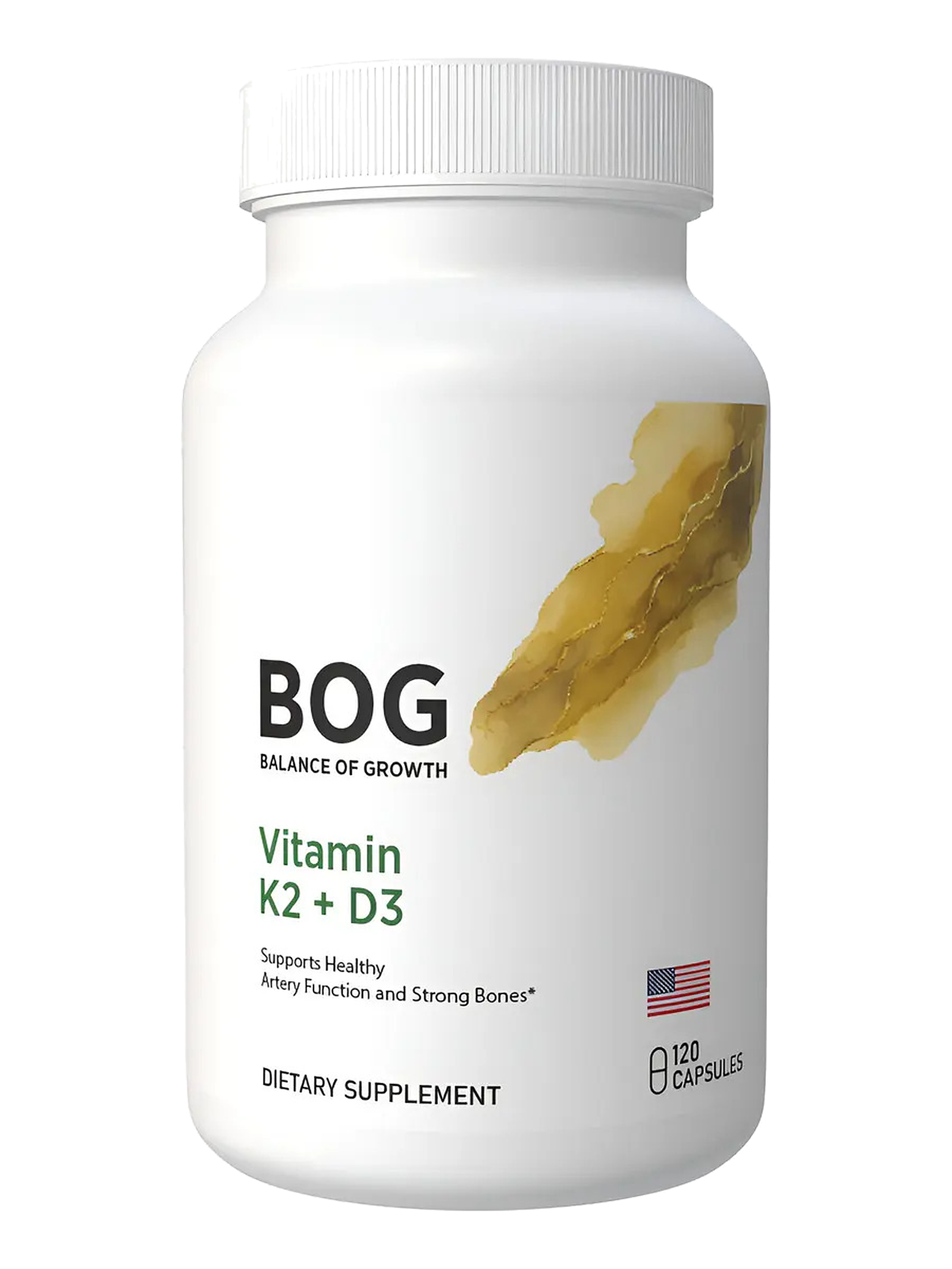 Vitamina K2 D3 Premium Bog Vegano Salud Ósea — 120 cápsulas