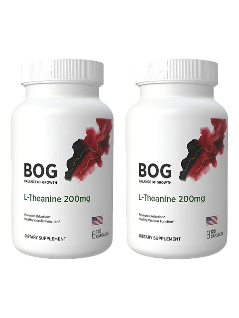 L-Theanine 200mg Pack x2 para Estrés y Concentración — 240 cápsulas