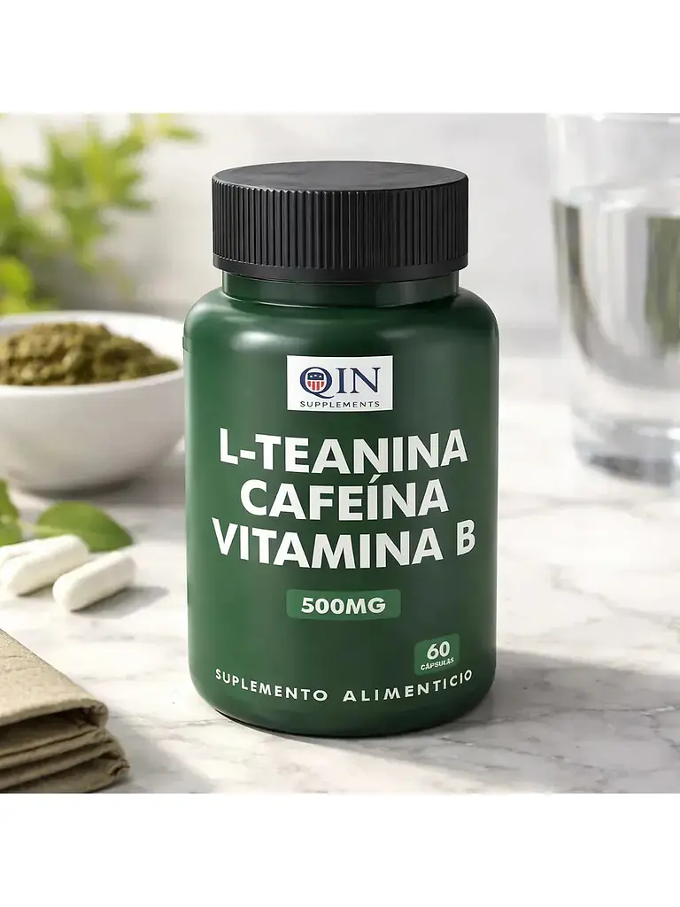 L-teanina + Cafeína + Vitamina B 500mg — 60 cápsulas 2