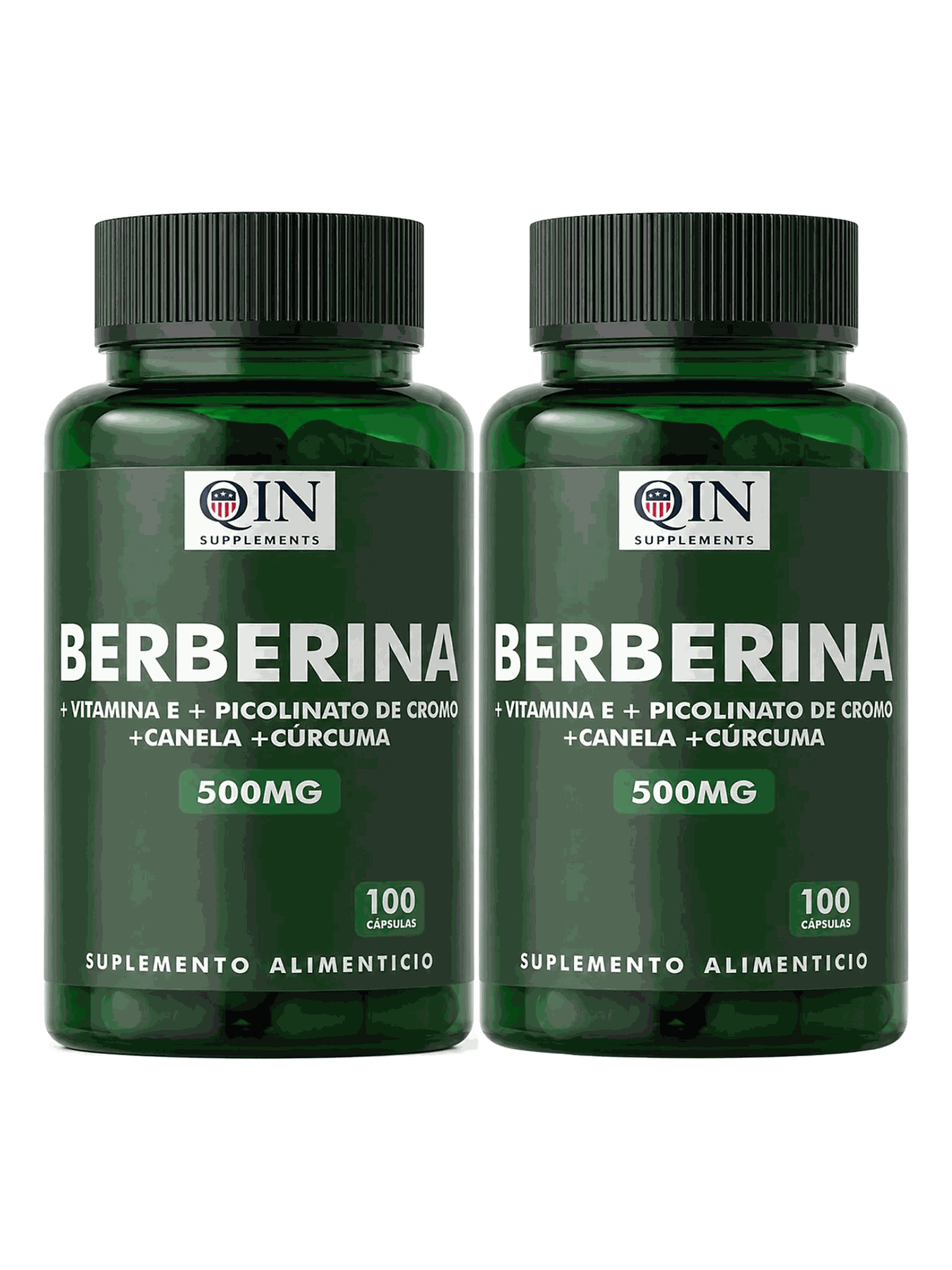 X2 Berberina 500mg Berberine Qin Supplements — 200 cápsulas