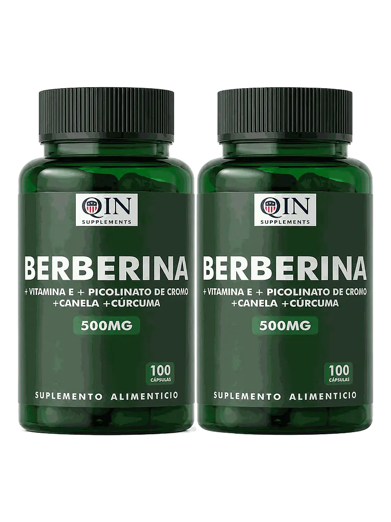 X2 Berberina 500mg Berberine Qin Supplements — 200 cápsulas 1