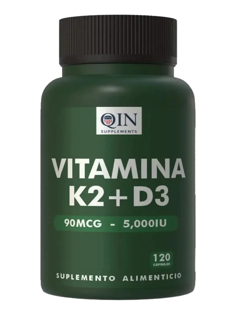 Vitamina K2+d3 Premium Qin Supplements — 120 cápsulas 1