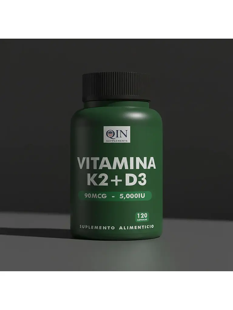 Vitamina K2+d3 Premium Qin Supplements — 120 cápsulas 4