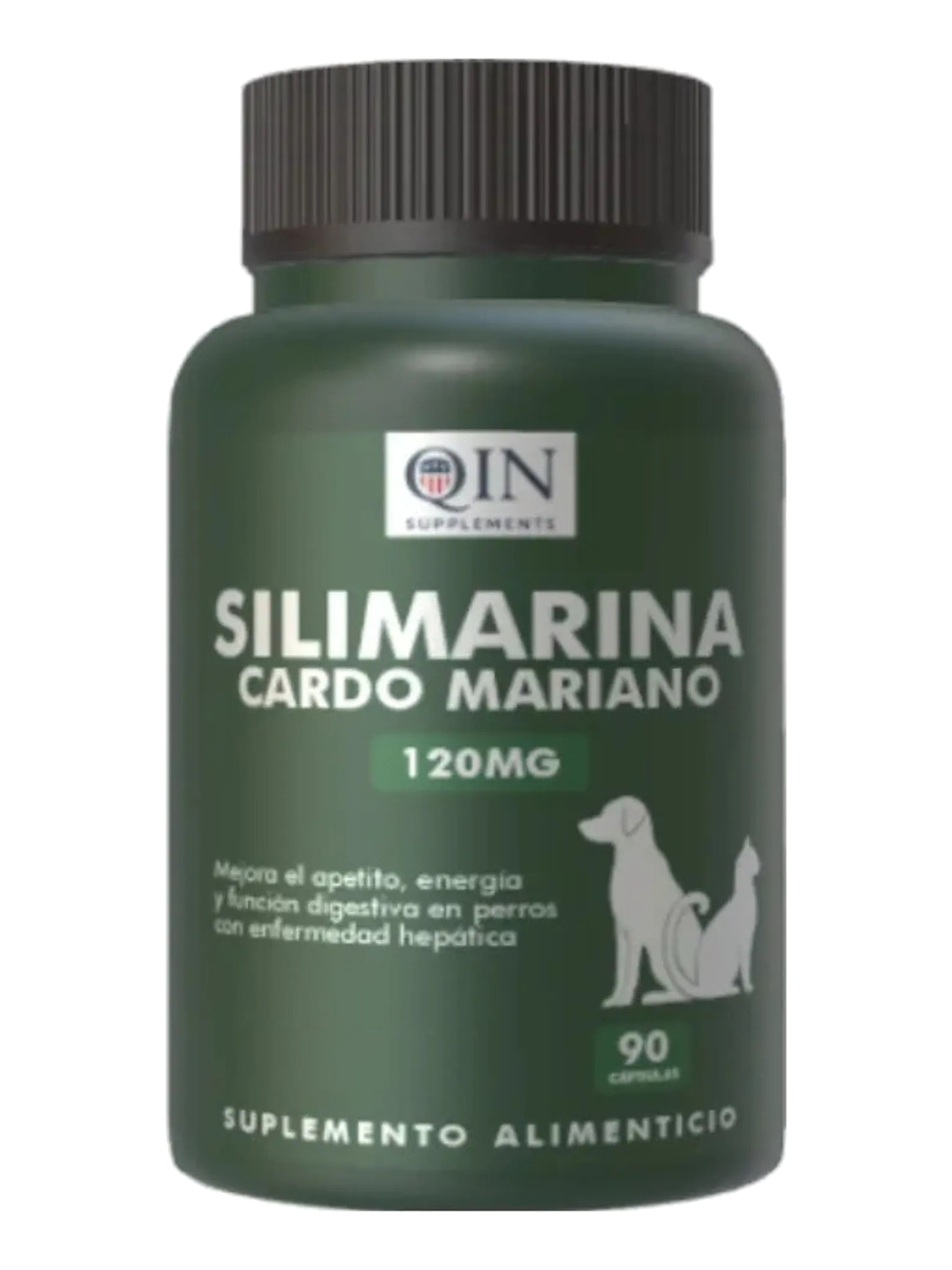 Silimarina Suplemento Perro Y Gato Qin Supplements — 90 cápsulas