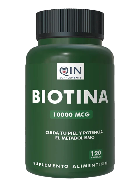 Biotina 10.000 Mcg — 120 cápsulas