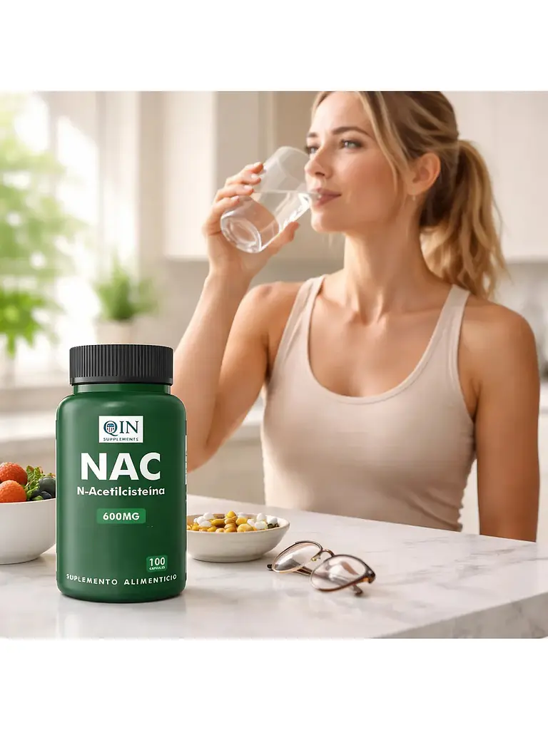 Nac N-acetilcisteína 600mg — 100 cápsulas 4