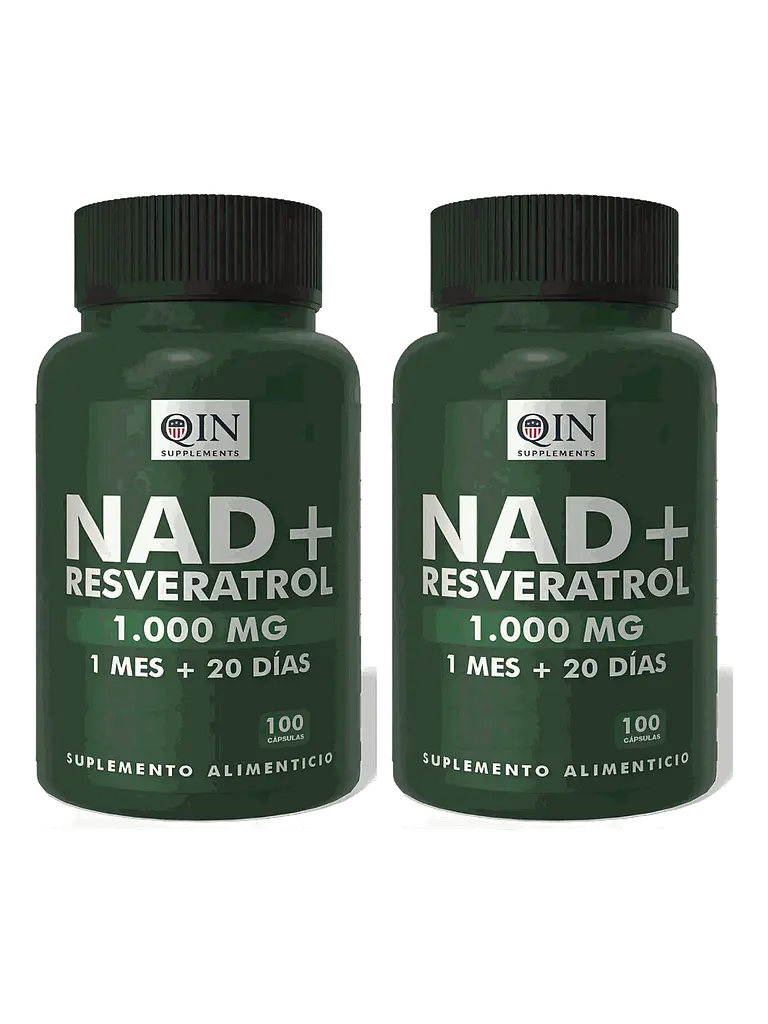 X2 Nad+ Nicotinamide Antienvejecimiento 1000mg — 200 cápsulas 1