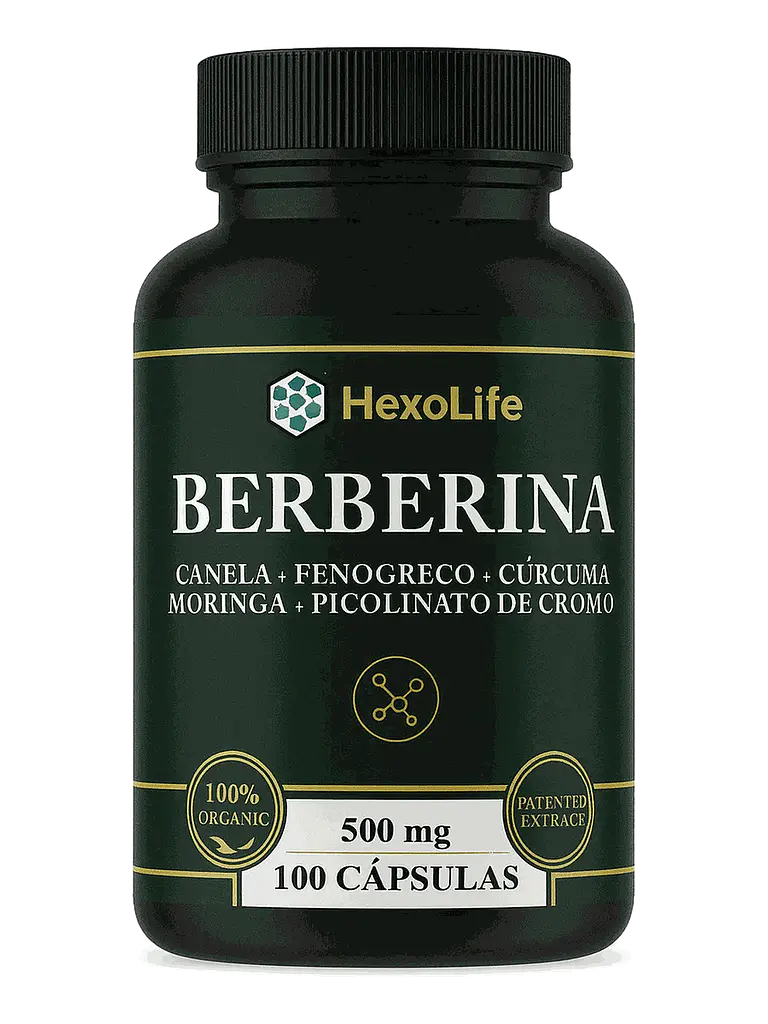 Berberina 500mg Berberine — 100 cápsulas 1