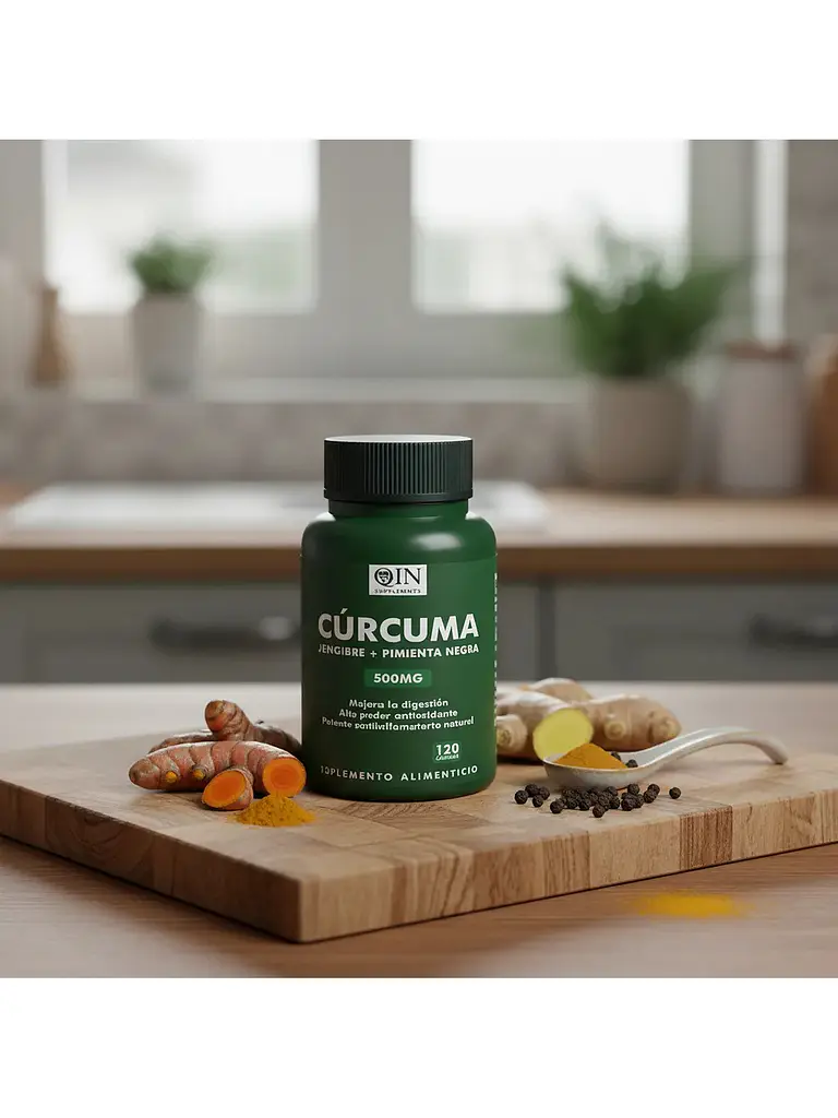 Cúrcuma + Jengibre + Pimienta Negra Qin — 120 cápsulas 2