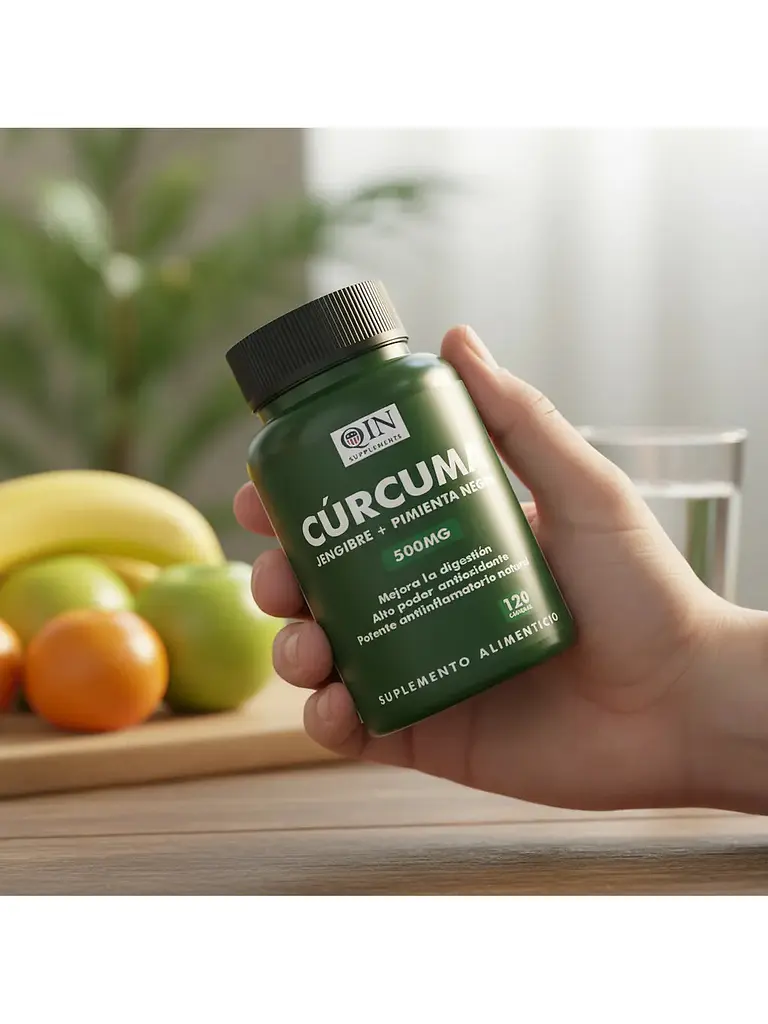 Cúrcuma + Jengibre + Pimienta Negra Qin — 120 cápsulas 4
