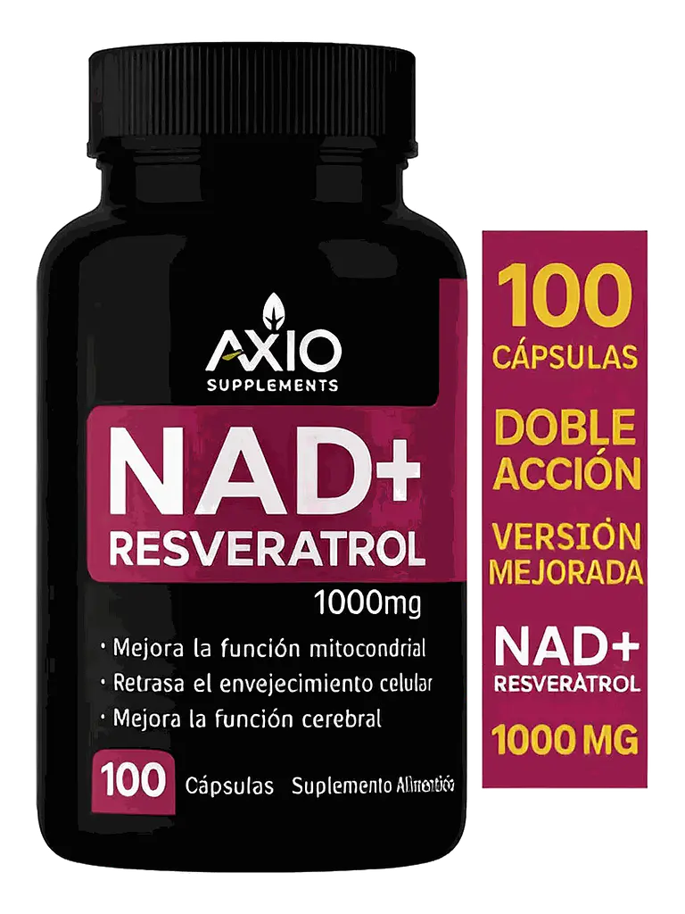 Nad + Nicotinamide Resveratrol 1000mg — 100 cápsulas 1
