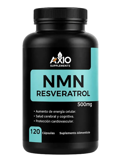 Nmn Nicotinamide & Resveratrol para Vitalidad y Bienestar — 120 cápsulas
