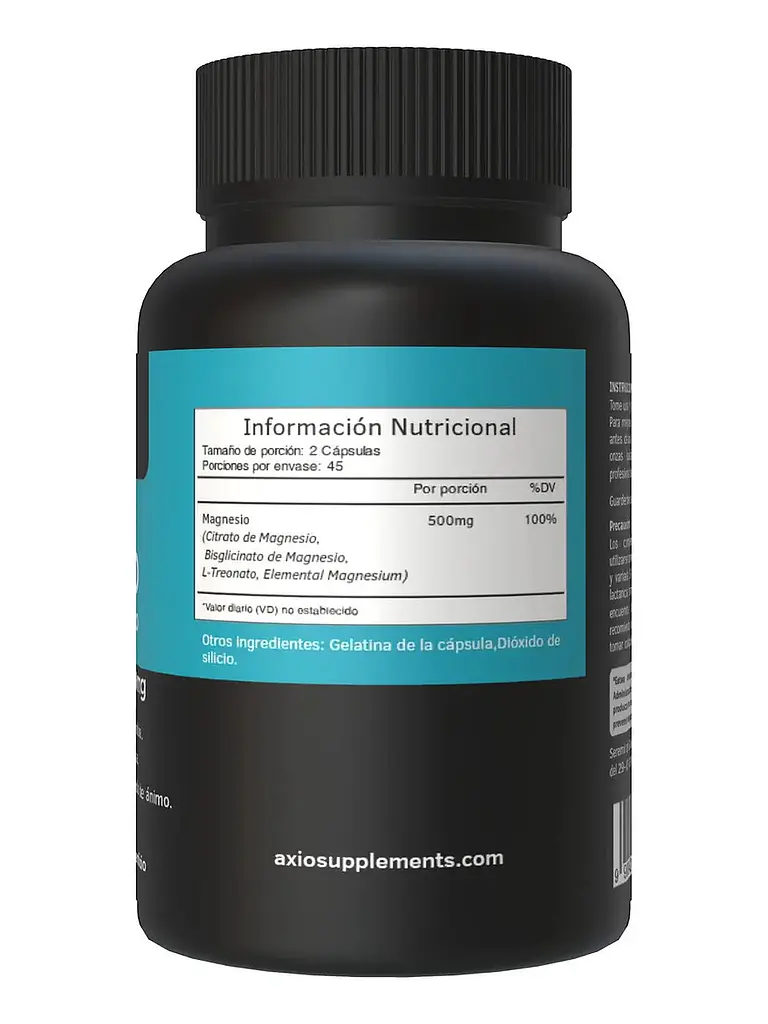 Ultra Magnesio Triple Premium 500mg — 90 cápsulas 2