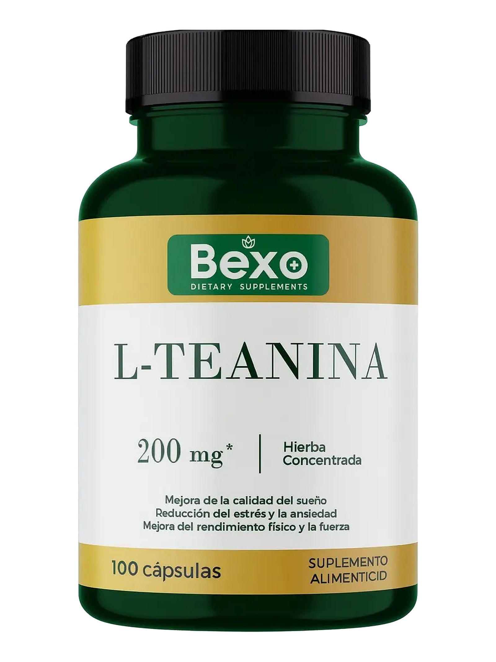 L Theanine L-teanina Suplemento Calma Y Relaja — 100 cápsulas