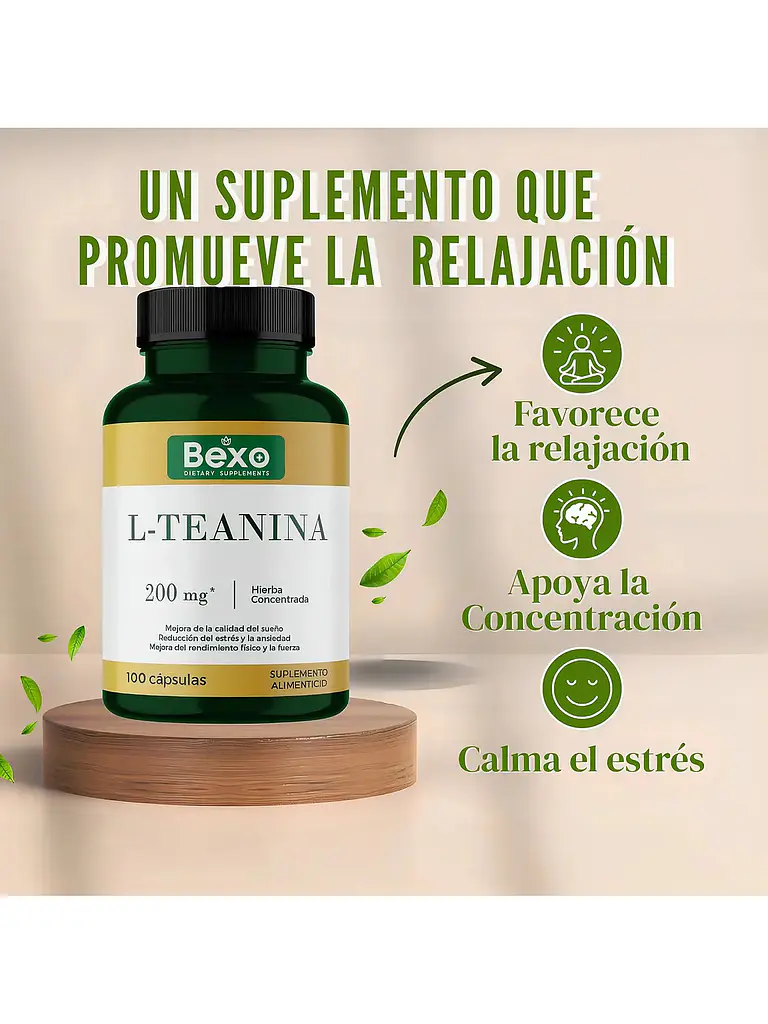 L Theanine L-teanina Suplemento Calma Y Relaja — 100 cápsulas 5