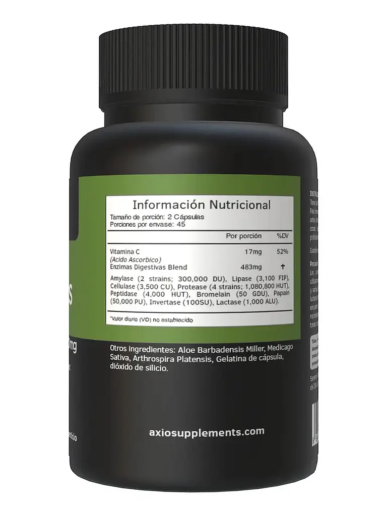 Enzimas Digestivas Pack X2 Para Adelgazar Suplemento — 180 cápsulas 2