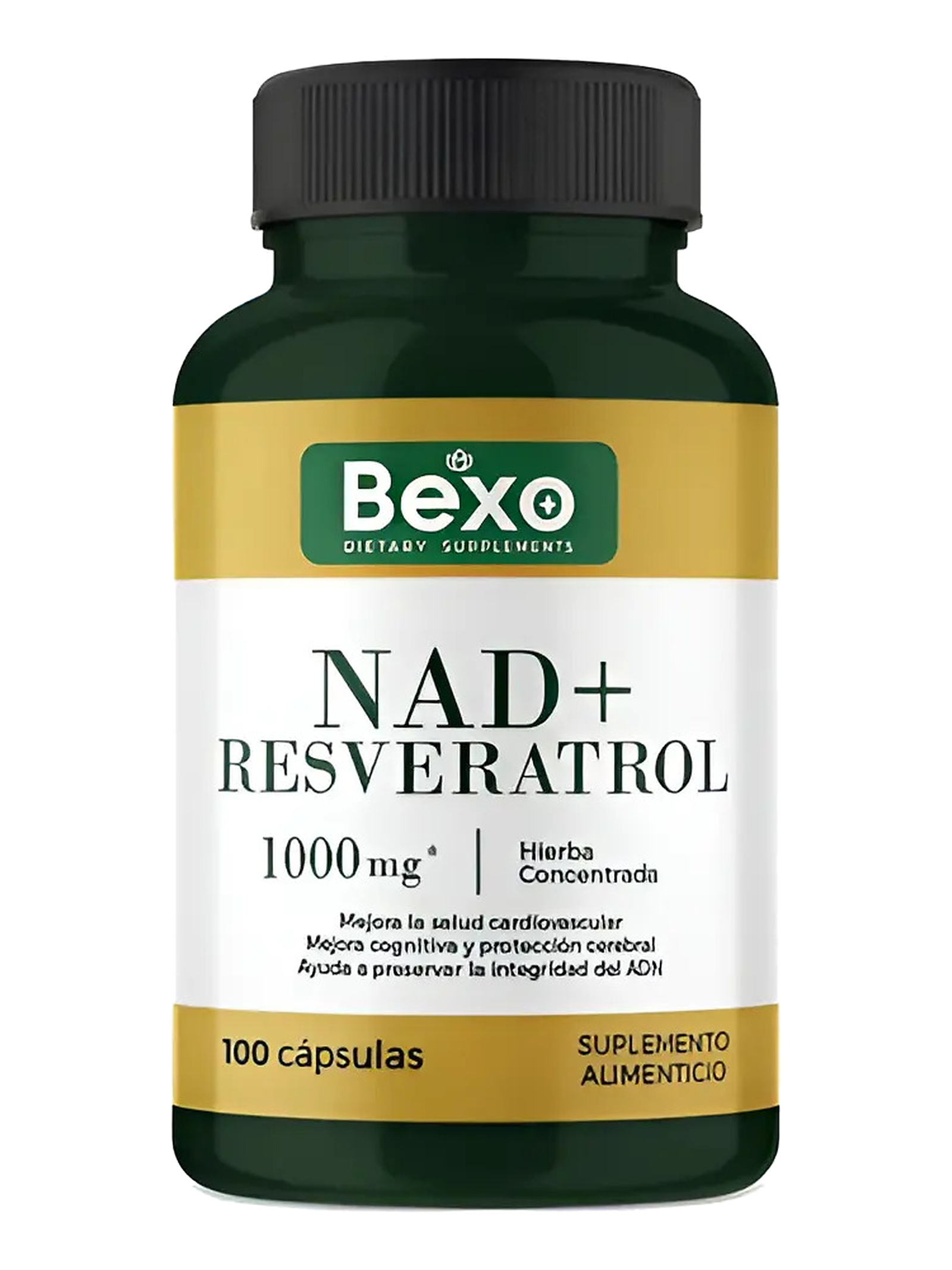 Nad + Nicotinamide Resveratrol Premium 1000mg — 100 cápsulas