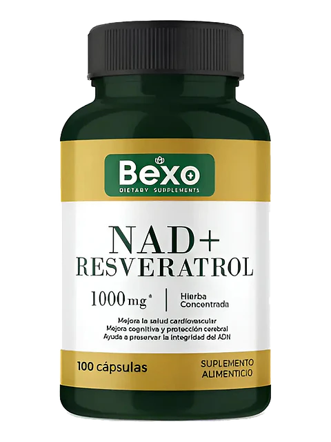 Nad + Nicotinamide Resveratrol Premium 1000mg — 100 cápsulas