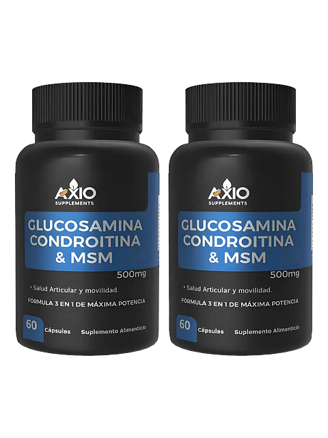 Glucosamine, Chondroitin & Msm 2 Frascos — 60 cápsulas