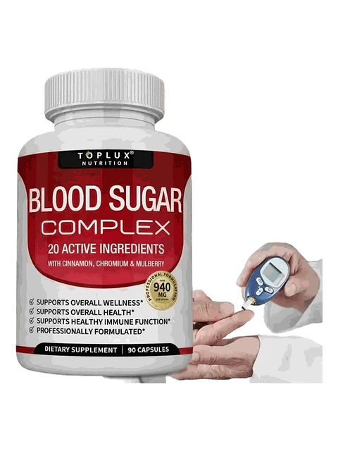 Blood Sugar Complex Regula Glucosa En Sangre Natural — 90 cápsulas
